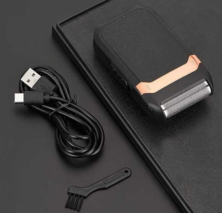 GOLARKA MĘSKA maszynka do brody zarostu USB Ładowalna - Bezprzewodowa