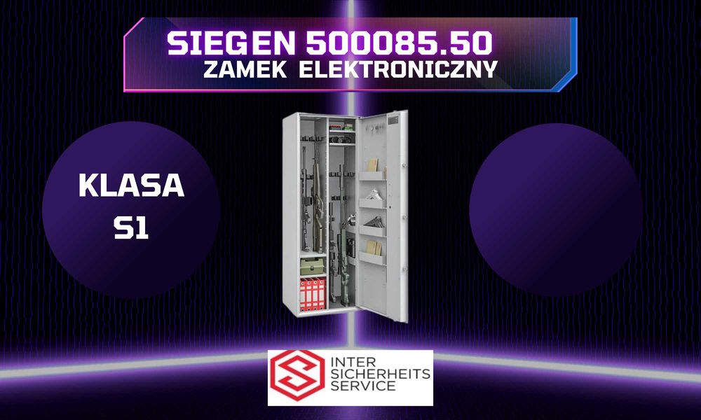 szafa na broń sejf S1 Siegen MAX kombi 500085.50 zamek Elektroniczny