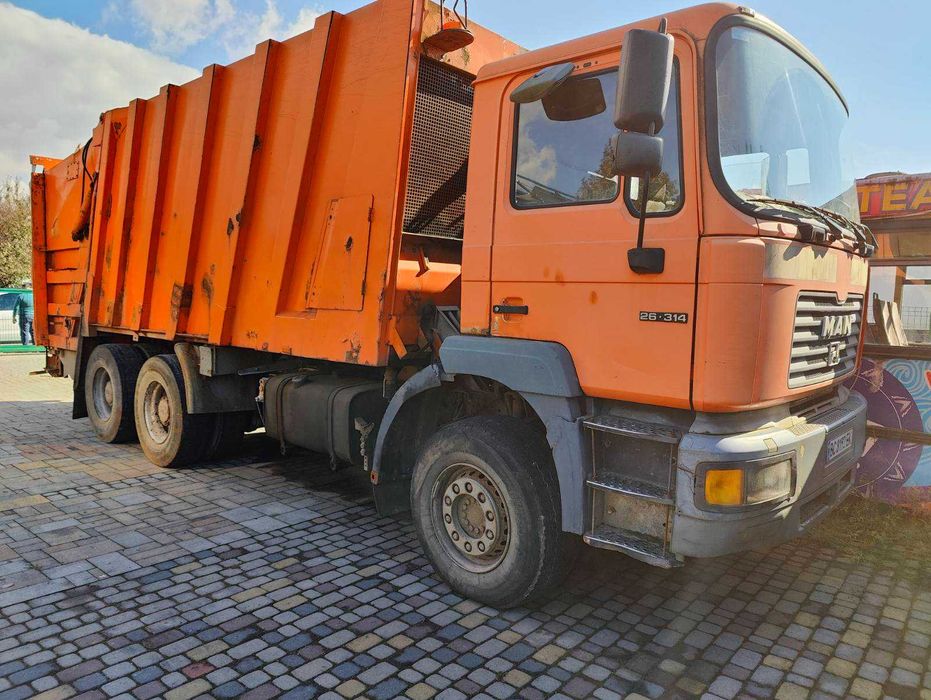 Самосвал сміттєвоз MAN 26.314 мусоровоз на самосвал 6х4 шасі мусоровоз