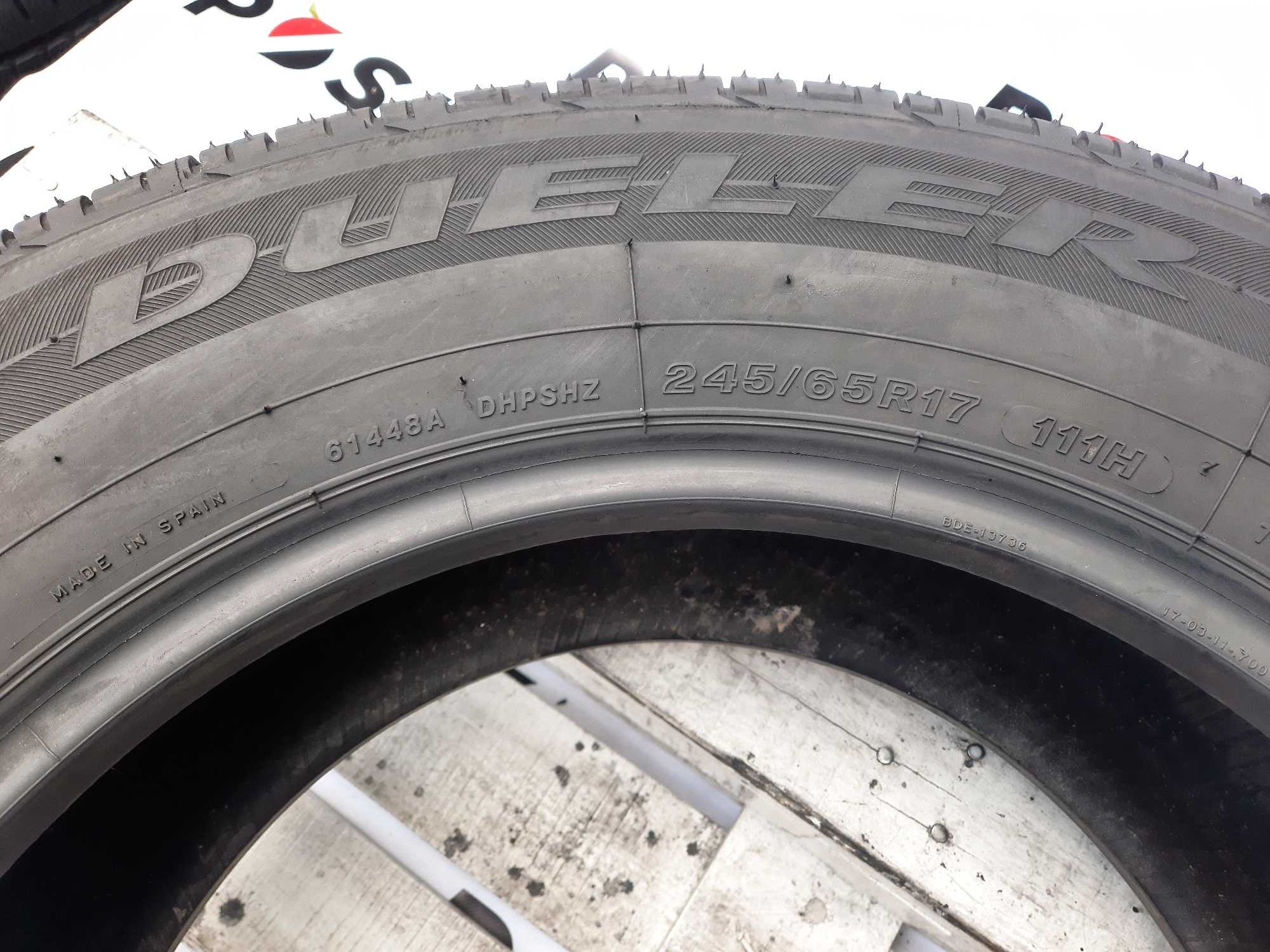 Літо 245/65 R17 bridgestone dueler hp sport, ціна за пару 1800 грн