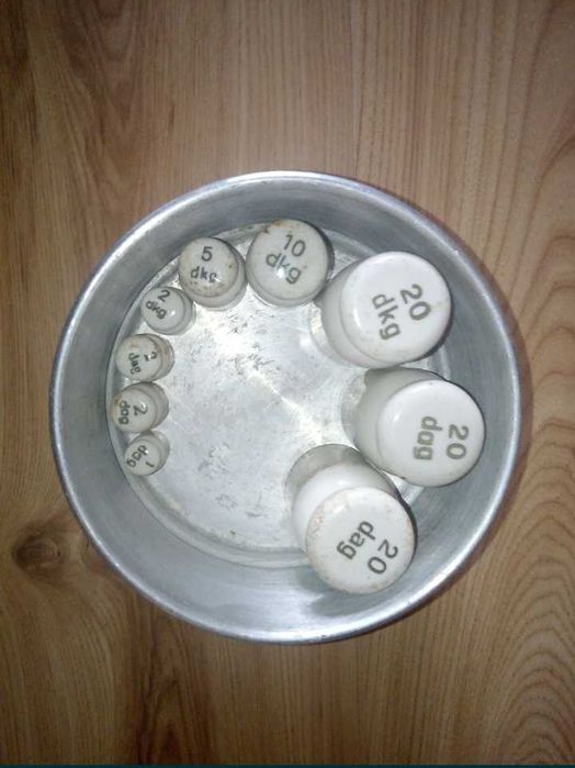 Odważniki porcelanowe