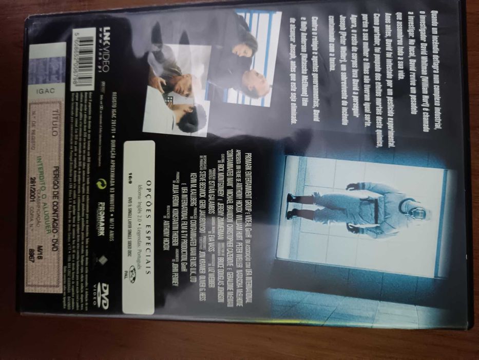 filme dvd original - perigo de contagio