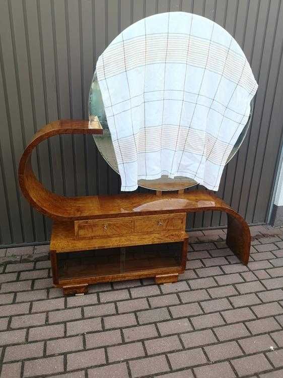 Toaletka Art Deco Politura Orzech-Unikat Stara Antyk Po Renowacji.