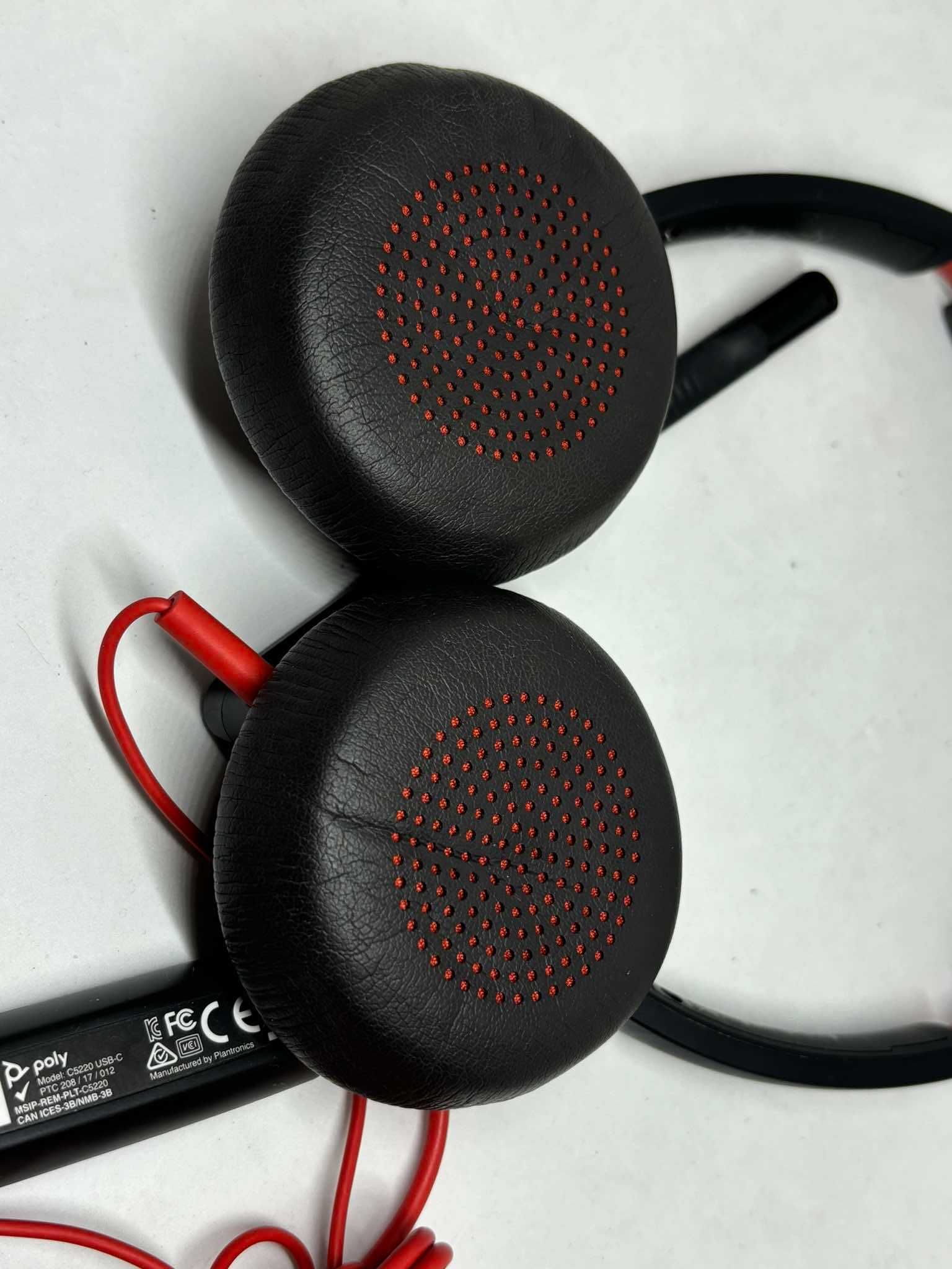 Słuchawki nauszne z mikrofonem POLY Blackwire 5220 USB-C Smartfon PC