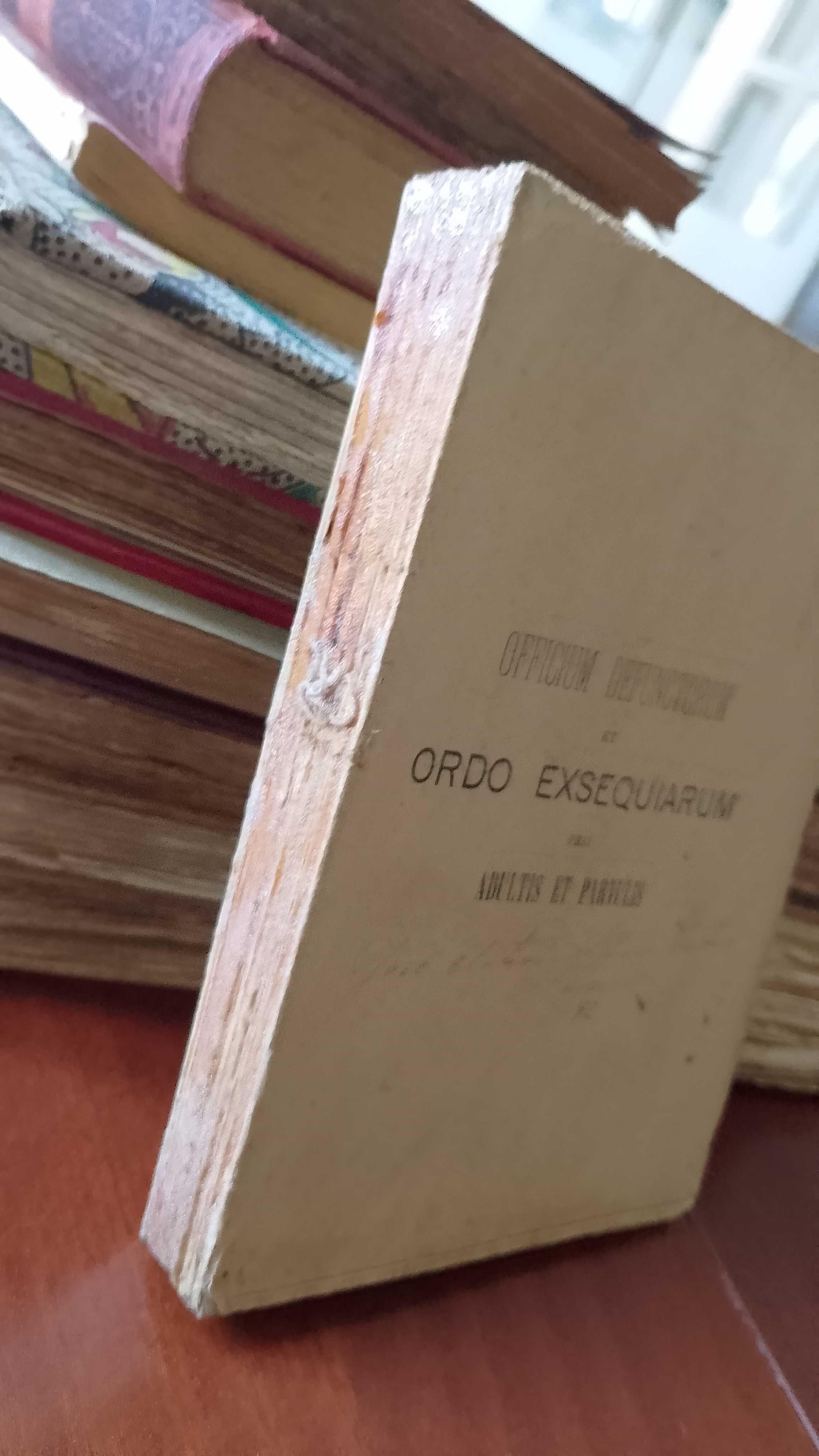 Livro Oficial dos Mortos e Ordem Funeral 1898 Latim