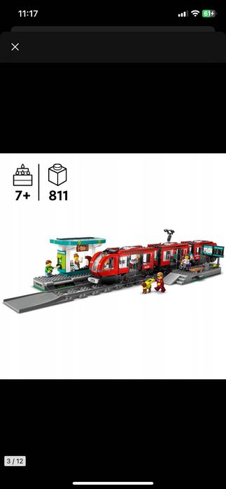 Lego City 60423 LEGO City Tramwaj miejski ze stacją 60423
