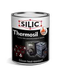 Термостойкая кремнийполимерная эмаль Thermosil 650 (1кг) чёрный