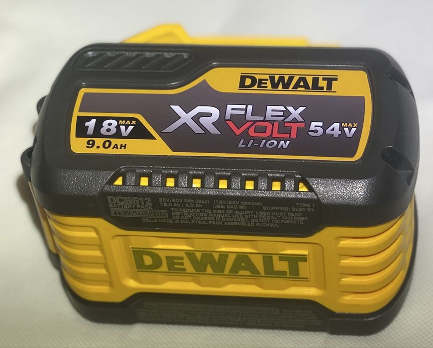Акумулятор Dewalt FlexVolt XR 18v/20v 54v/60v 9ah