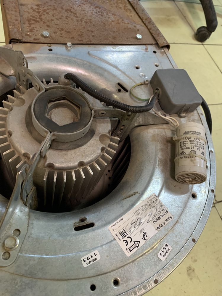 Wyciag lakierni przemysłowy lakierniczy do ściana turbina wentylacyjna