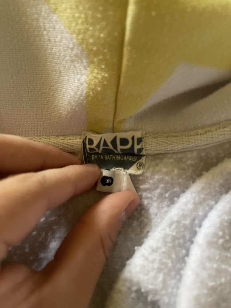 Bape star pattern zip hoodie 2005