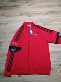 Nowa Czerwona Rozpinana Bluza Adidas Originals