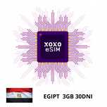 XOXO eSIM Internet mobilny Egipt 3GB na 30 dni