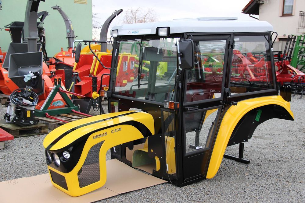 Kabina C330 maska C- 330 Naglak zestaw żółty kabiny maska