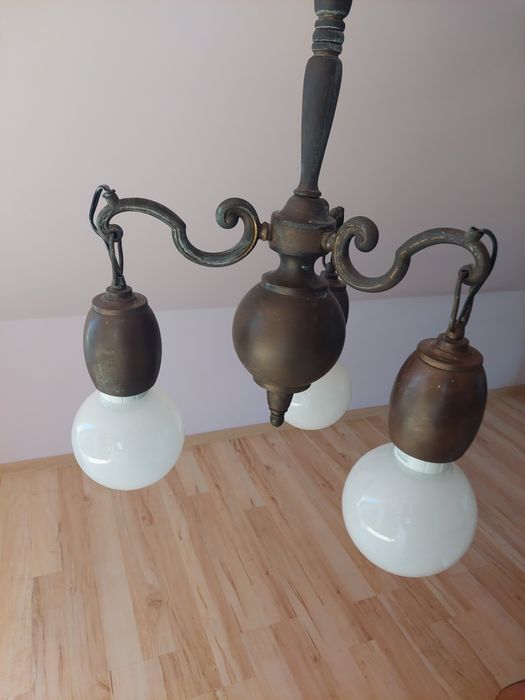 Przedwojenna lampa sufitowa secesja