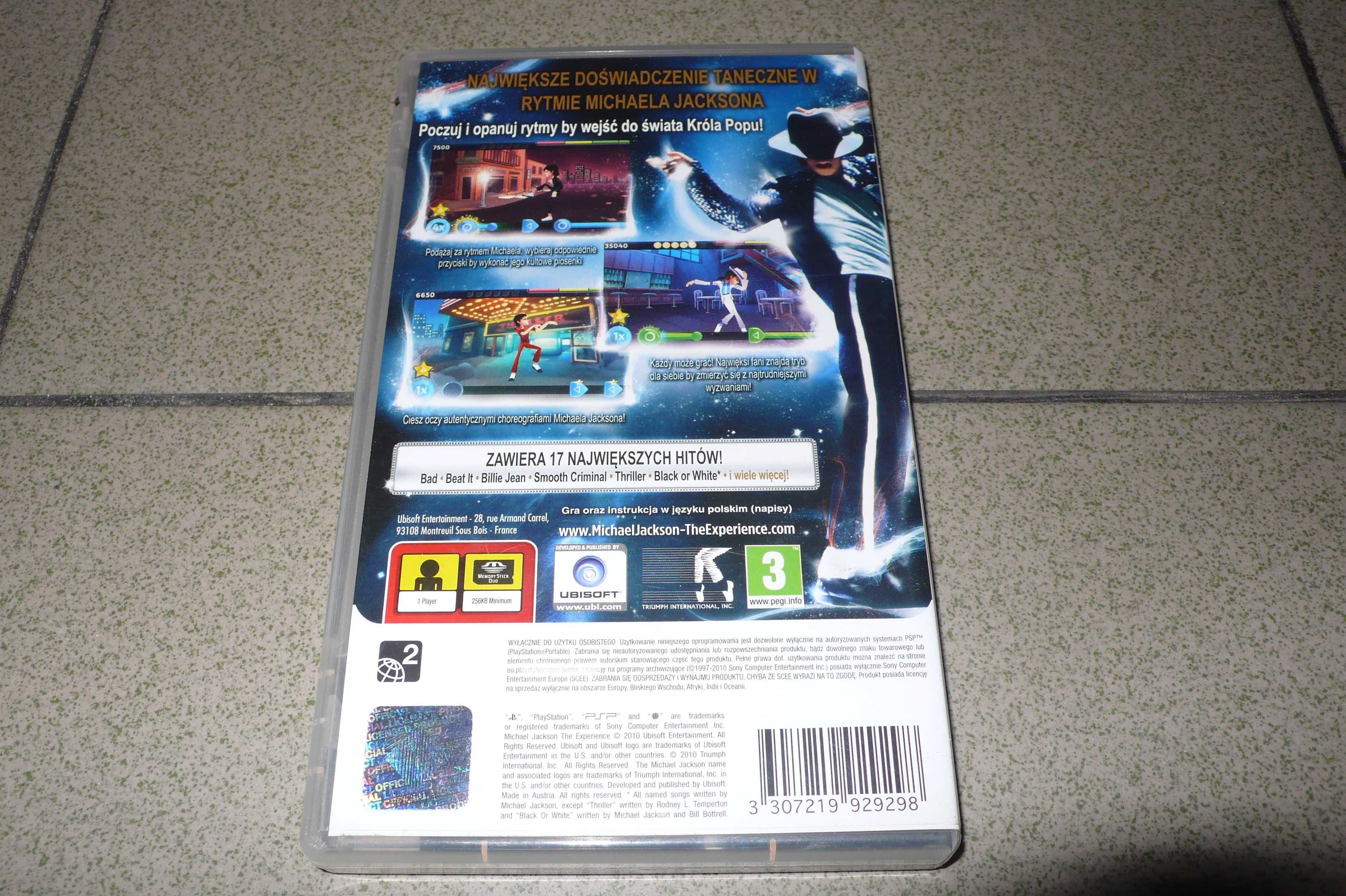 Michael Jackson : The Experience na PSP