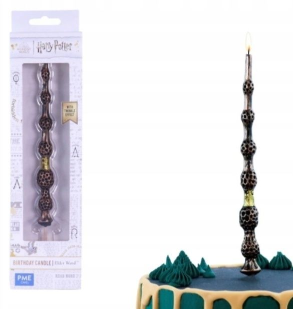 Różdżka Świeczka na tort Harry Potter