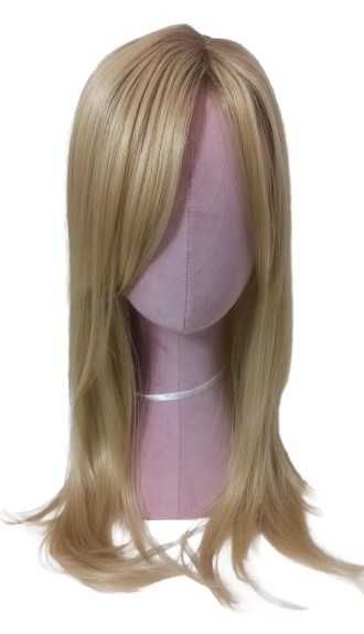 Topper damski długi z grzywką 60cm,dopinka  Best Lukrecja blond