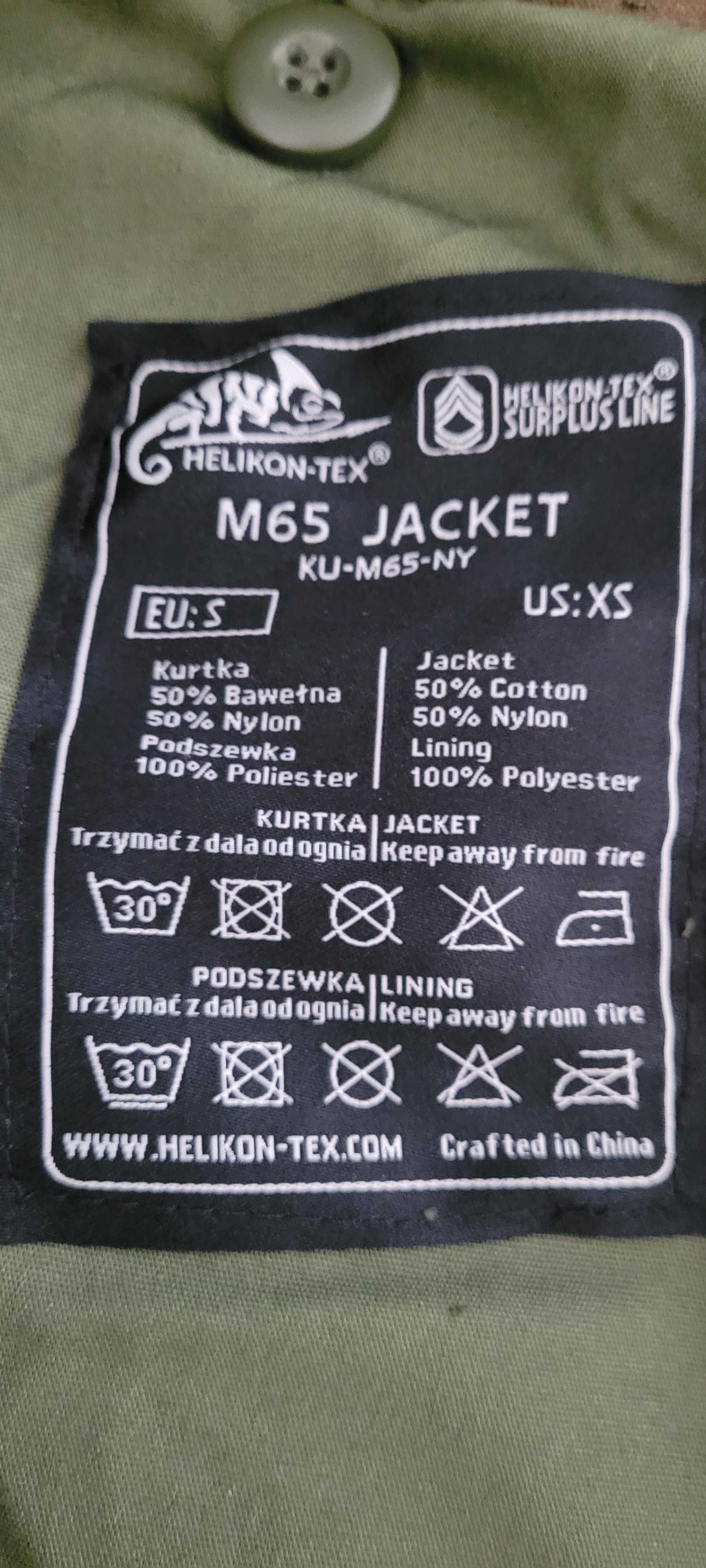 Kurtka M65 HelikonTex, woodland, XS/S