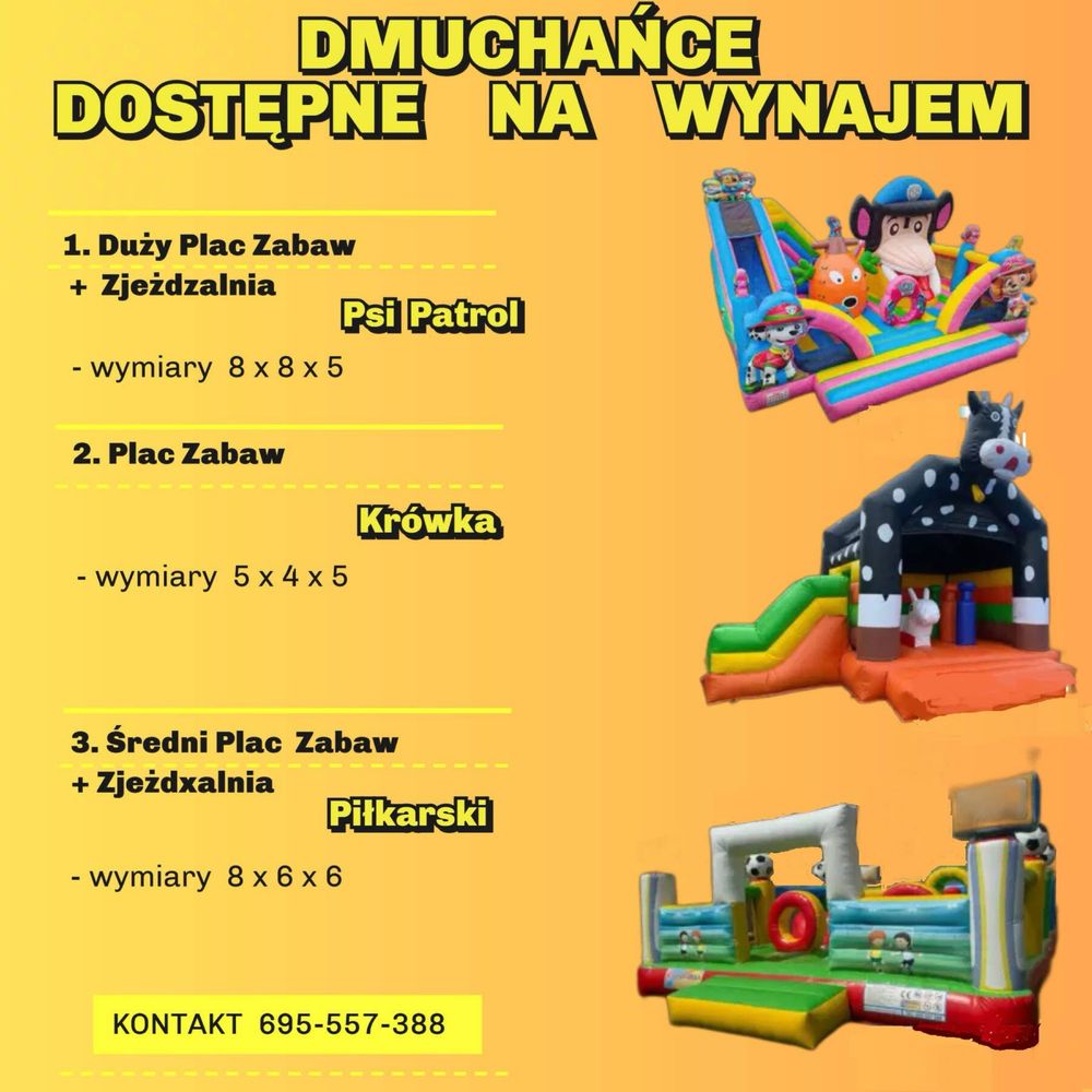 Wynajem dmuchańców , eliminator , byk rodeo , maszyny