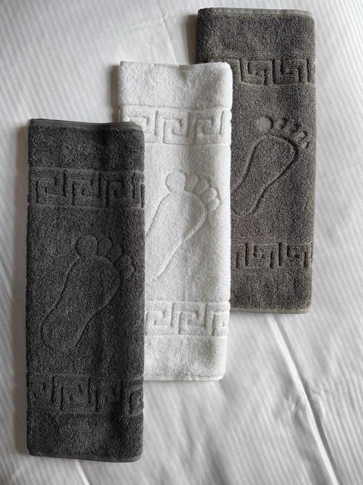 Stopka łazienkowa szara 100% bawełna