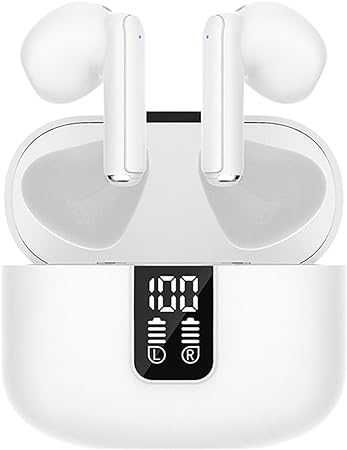 Słuchawki bezprzewodowe douszne białe true wireless earbuds m52