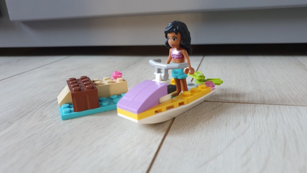 Klocki LEGO friends, skuter wodny, łódź motorowa 41000