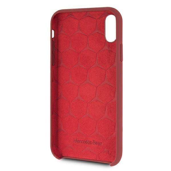 Mercedes Mehci61Silre Iphone Xr Czerwony/Red Hardcase Silicone Line