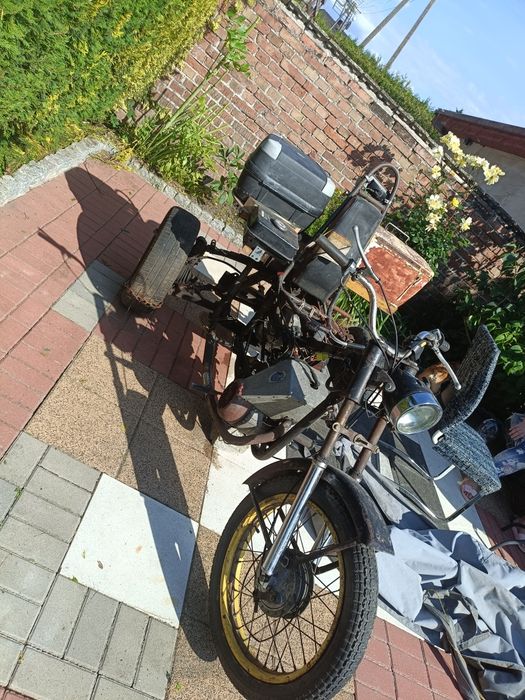 Trojkołowiec  silnik WSK 125 z zapłonem CDI.  Skrzynia trabant
