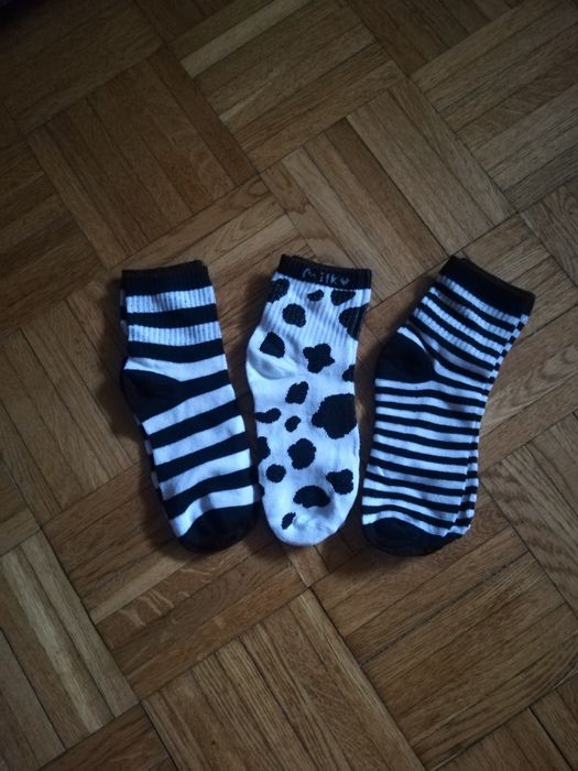 Nowe trzy pary skarpetek/skarpet w r 36/38
