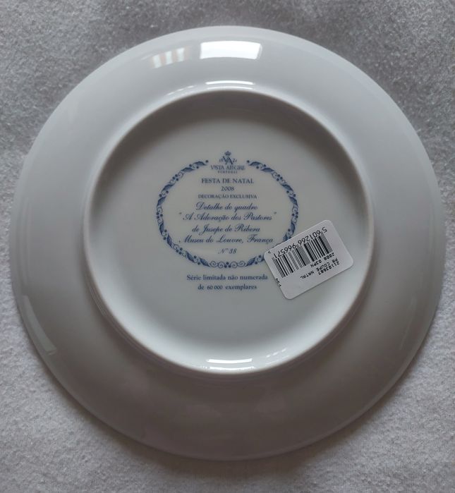 Prato Coleção Vista Alegre "Natal 2008"