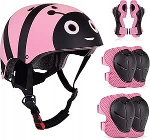 Kask dziecięcy dla dziewczynek rozmiar: 50-54 cm regulowany różowy