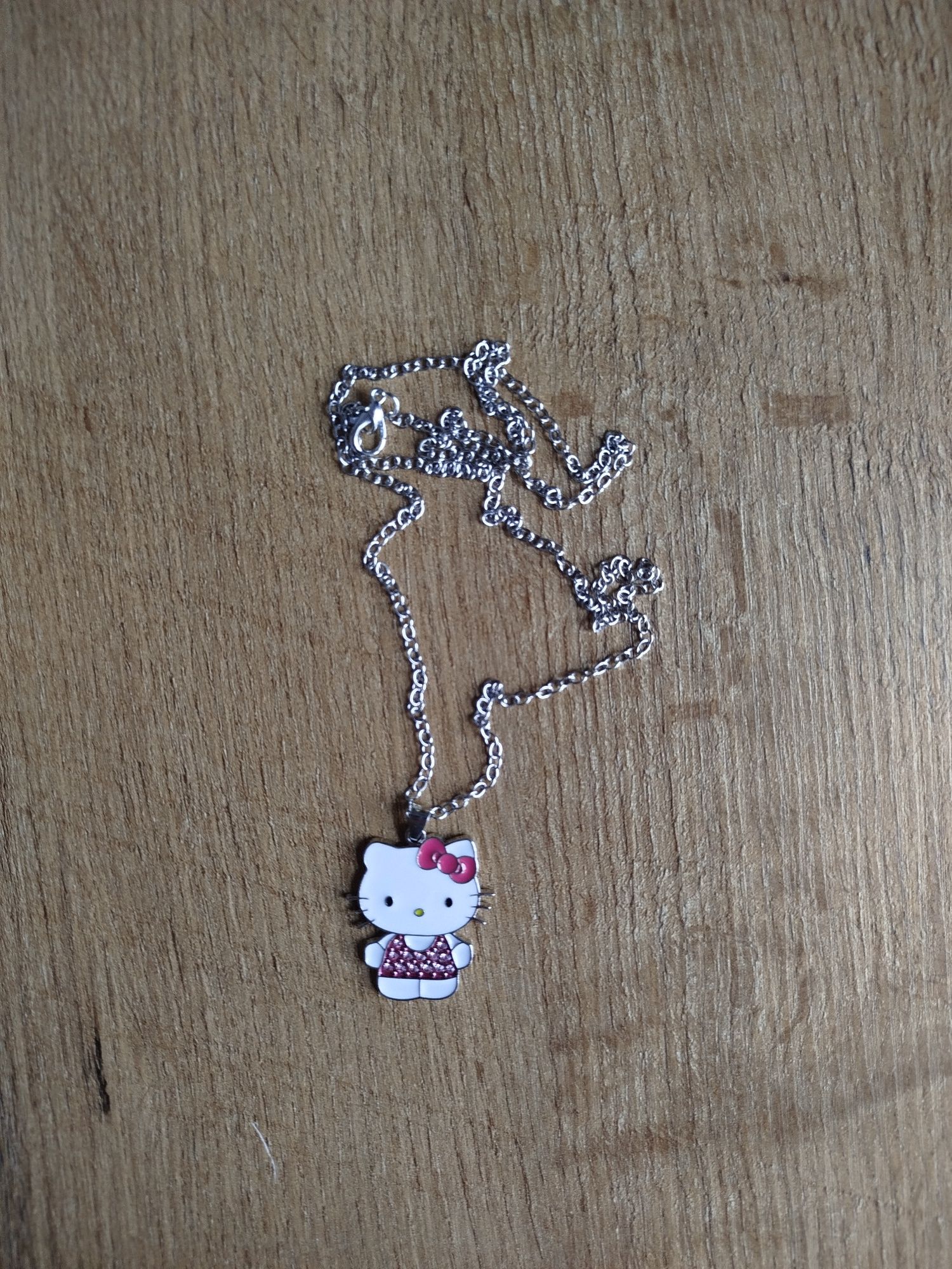 Łańcuszek wisiorek srebrny Sanrio Hello Kitty