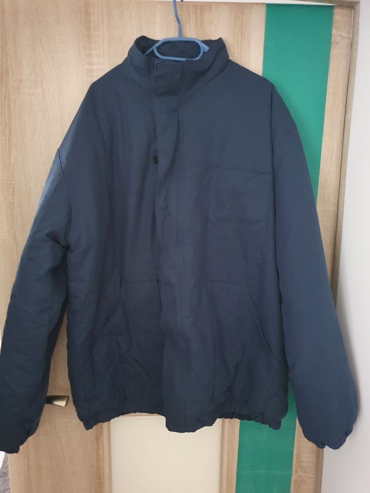 Męska granatowa kurtka ocieplana, r. XL