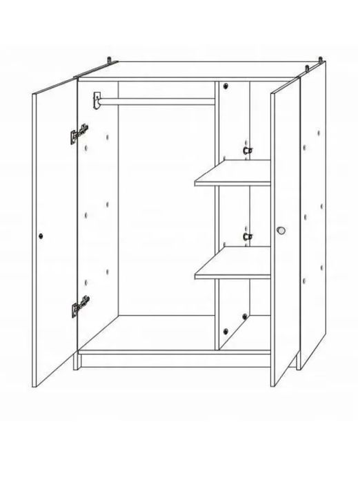 Łózko piętrowe z szafą i biurkiem