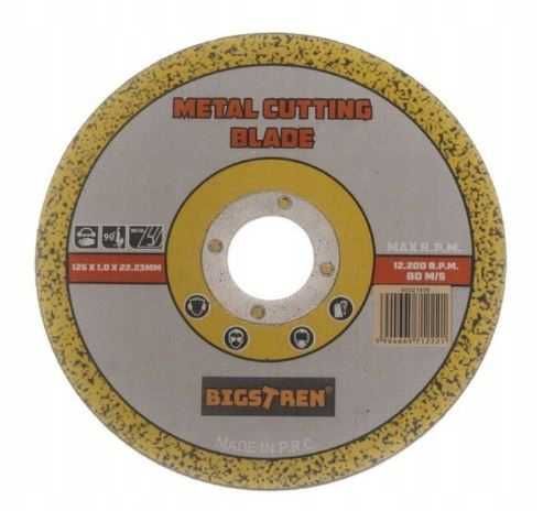 Tarcza do cięcia metalu CIENKA METAL 125x1 MOCNA INOX