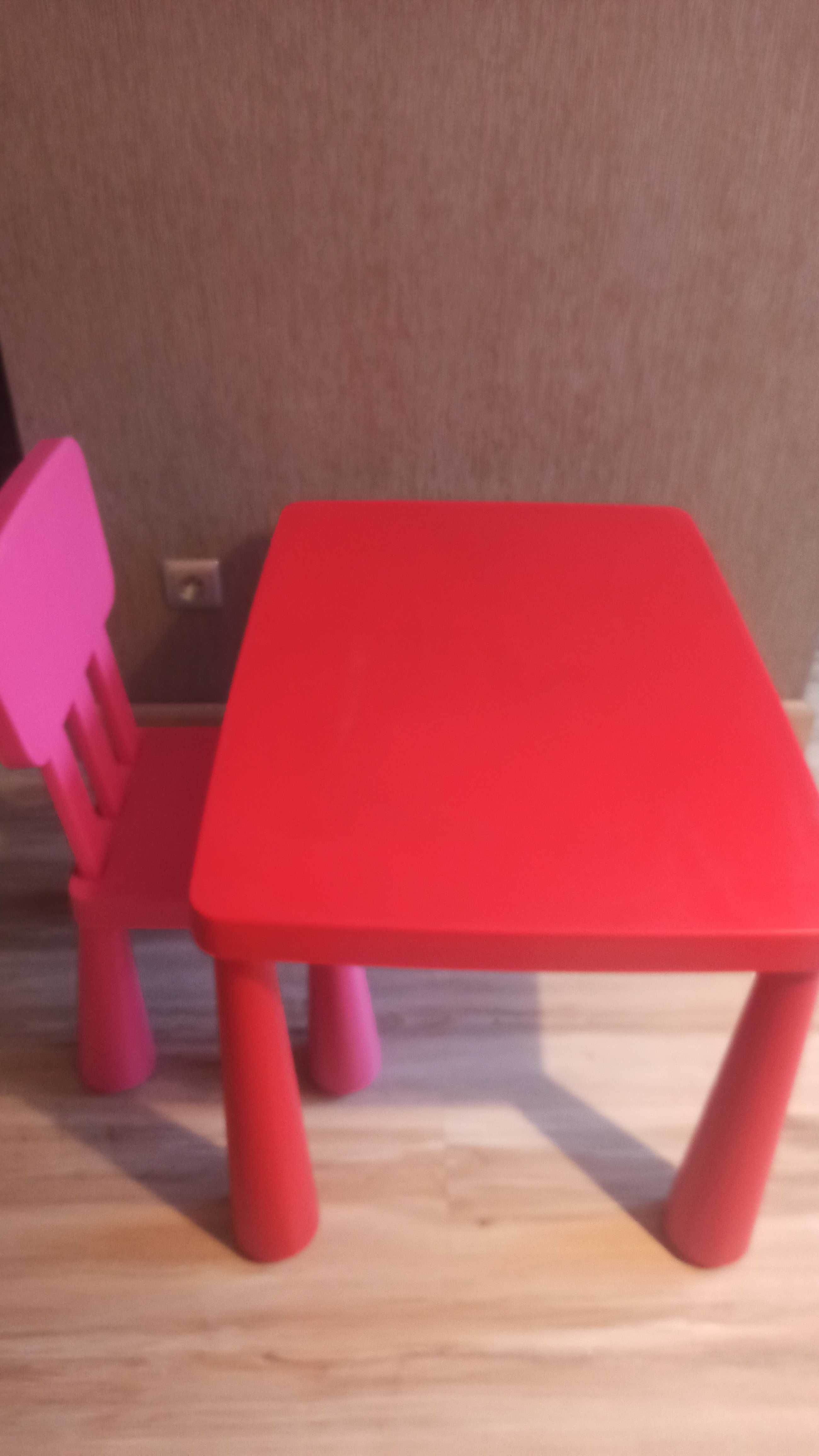 Drewniany domek dla lalek stolik+ krzesełko gratis