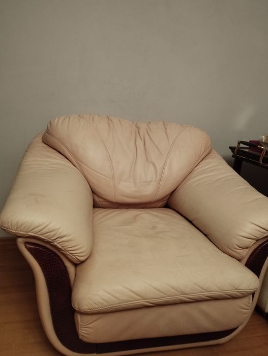 Крісло диван шкіра (кожа)