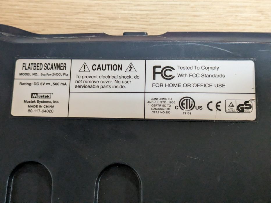 Сканер Mustek BearPaw 2400cu Plus
