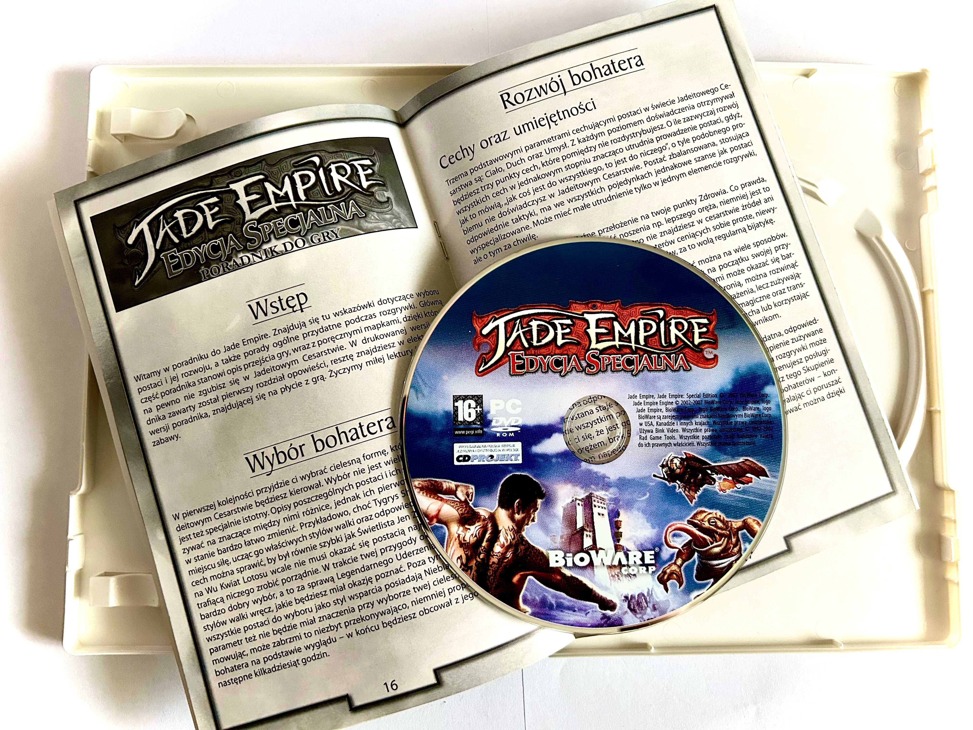 JADE EMPIRE Edycja Specjalna  PL PC Jak NOWA 6/6 BEZ RYS!!!