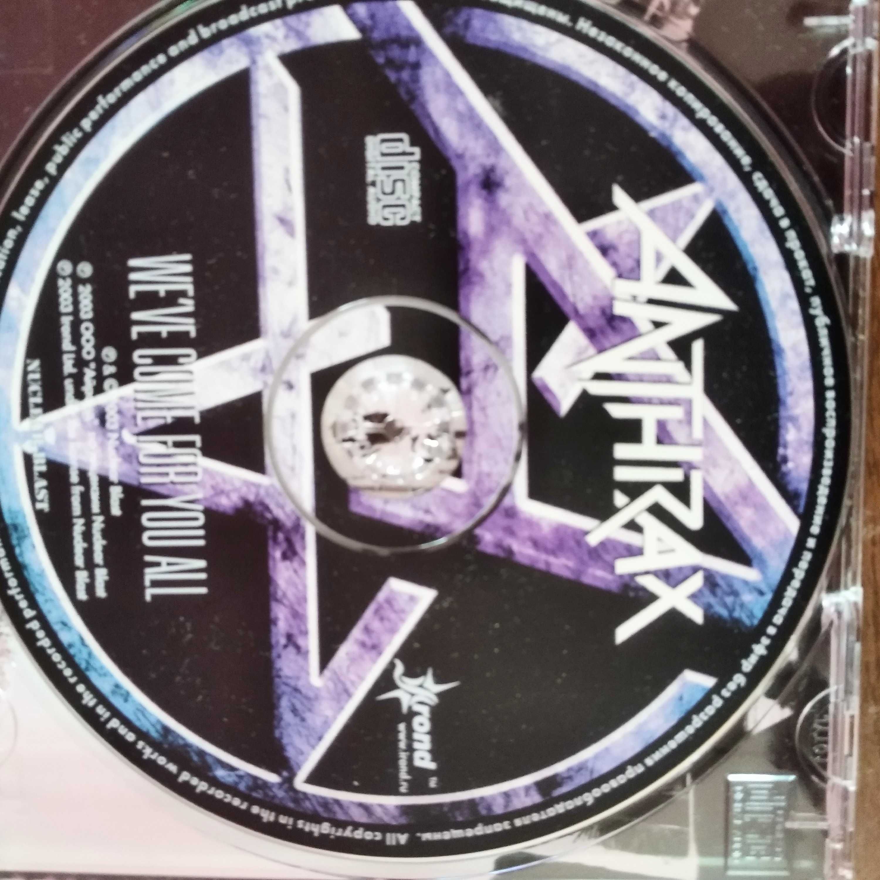 ANTHRAX 2003®️     We've come for you all Фирменный диск