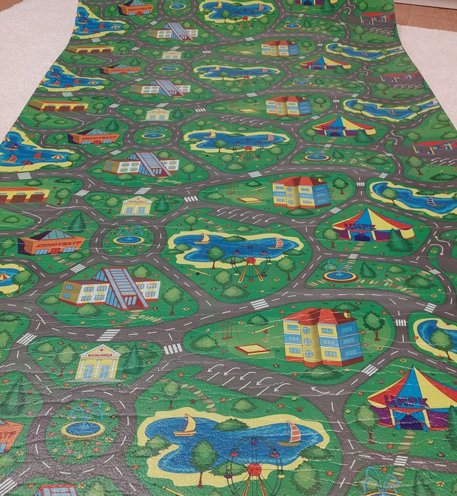 Килимок дитячий  із дорогами 2.0*1.10*0.8