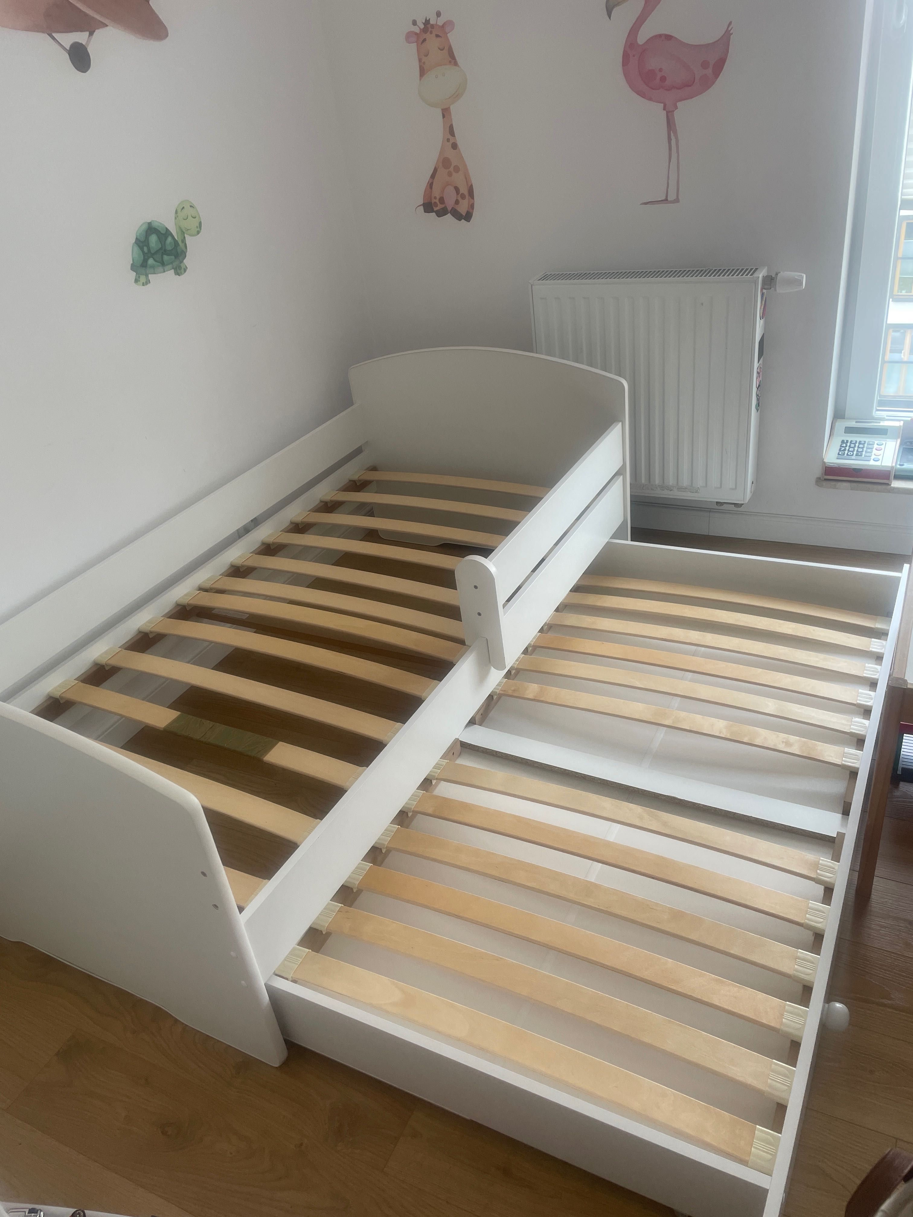Łóżko dziecięce dwuosobowe wysuwane
