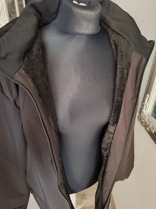 Męska kurtka ocieplana z kapturem XL