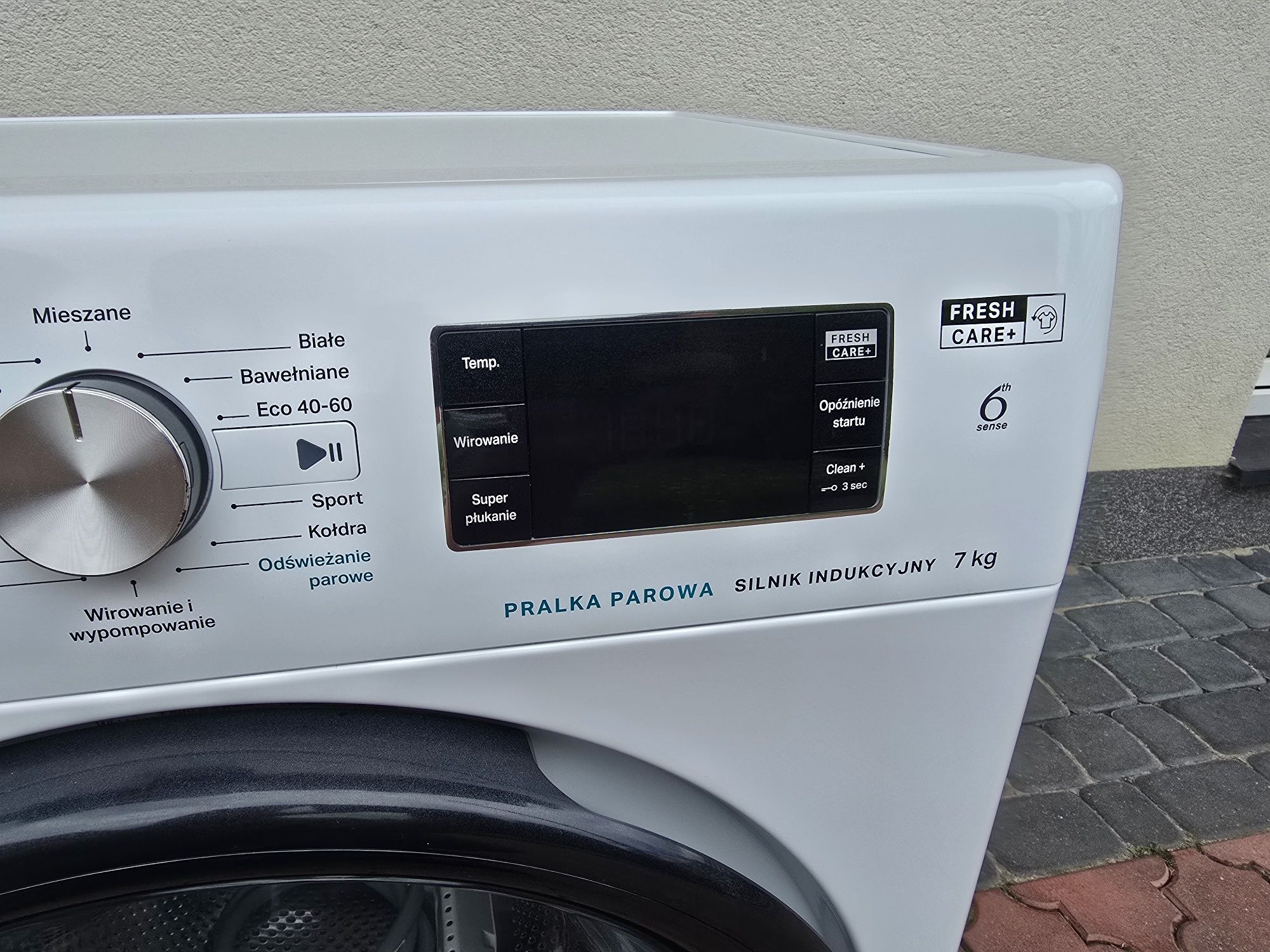 Pralka  WHIRLPOOL 7Kg A+++Funkcje PAROWE 1200Rpm Inverter  Stan Bdb