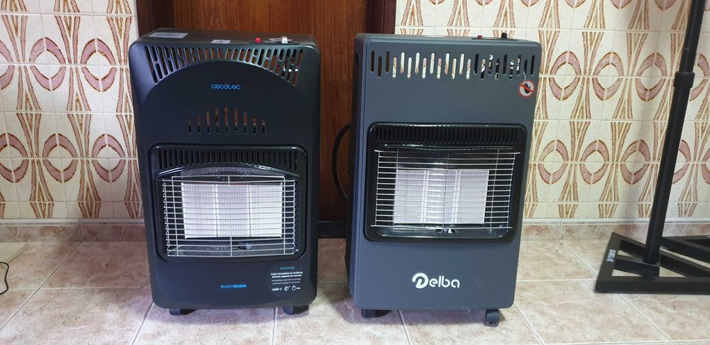 Esquentador a gás + botija vazia