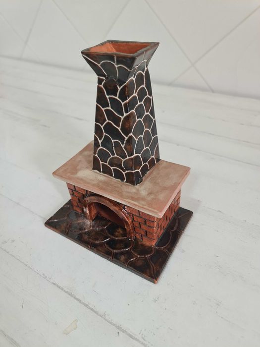 Forno Lareira Decorativo em Barro Antigo