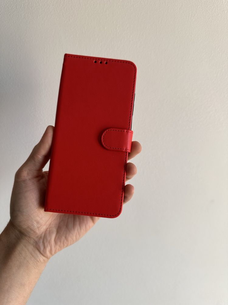 Etui Zamykane czerwone wysoka jakość do SAMSUNG GALAXY M16 / M16 5G