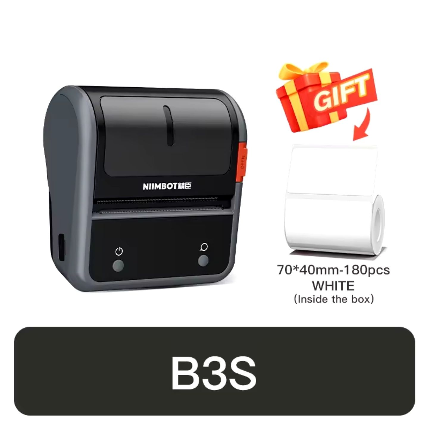 NIIMBOT B3S (Термопринтер для друку етикеток) + етикетки T70*40