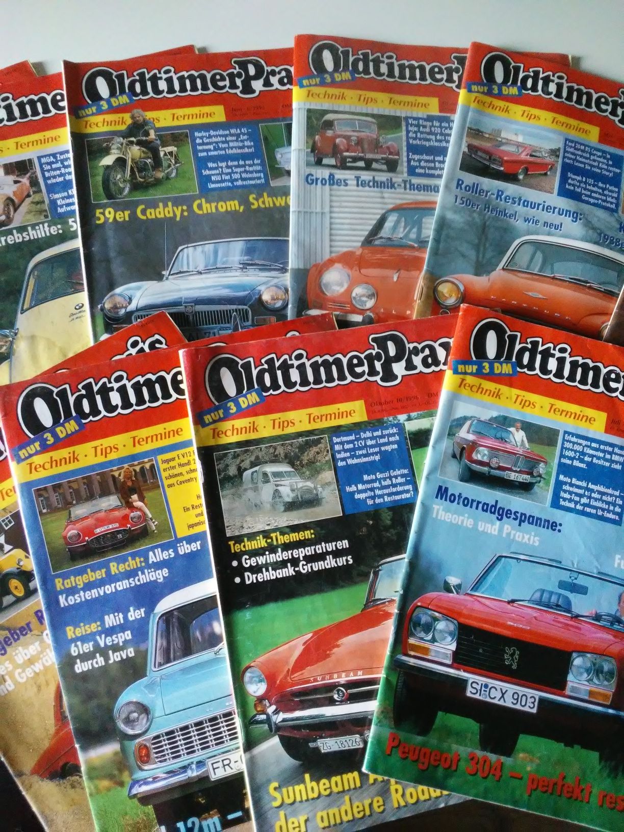 Gazety samochodowe Oldtimer Praxis 13szt.