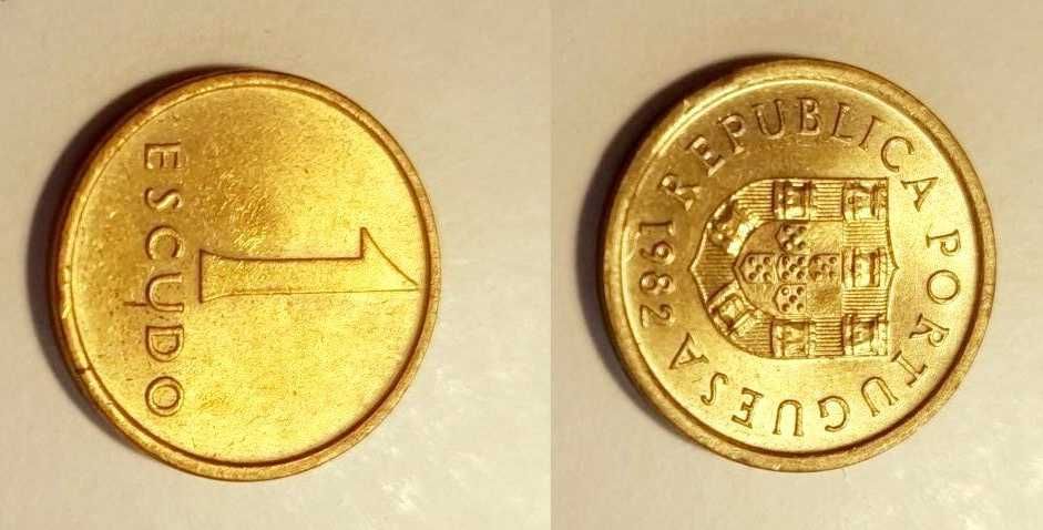 Moedas Portuguesas - 1$ escudo (1981 a 1986)